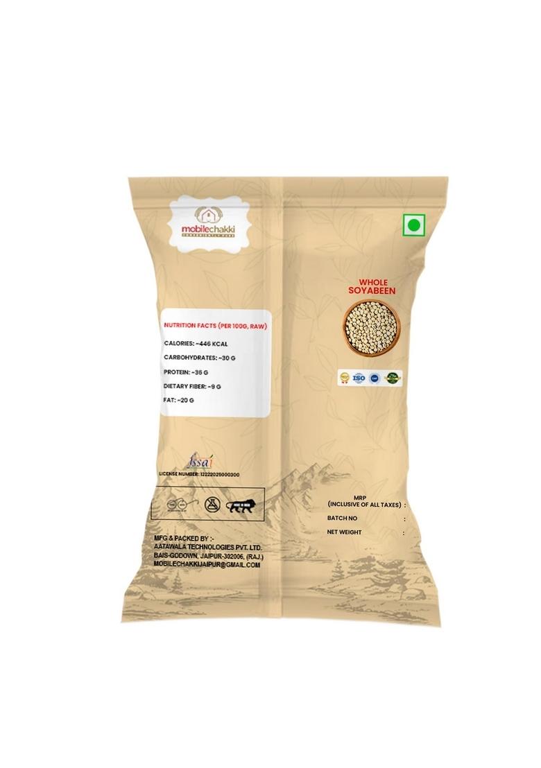 Mobile Chakki Whole Soyabean High In Protein | 100% Naural & Clean, Non-Gmo, Chemical Free