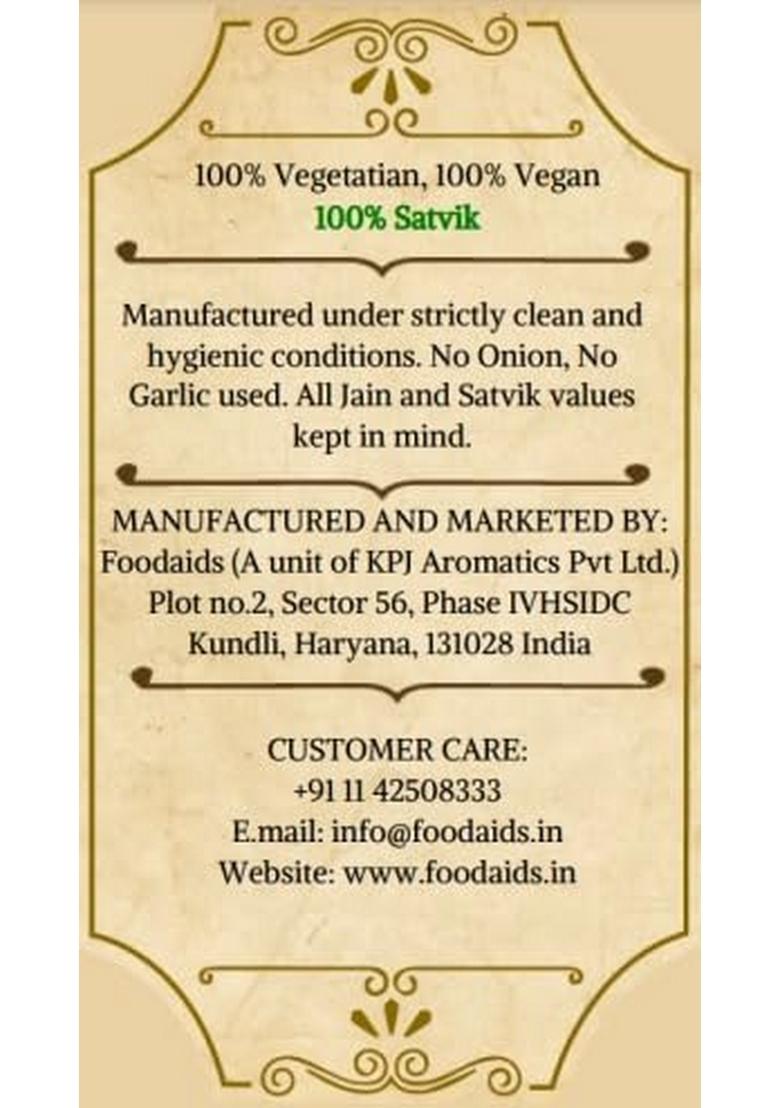 Foodaids Sattu Masala Powder 100Gm | Sprinkle Or Mix With Drink. Contain Spices : Roasted Jeera, Dhaniya, Mint Leaves, Kali Mirch & Ajwain. Aromatic Flavourful.