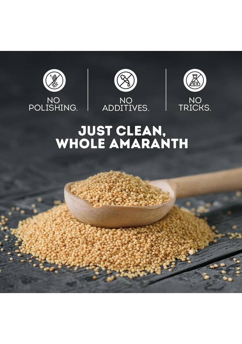 Earthroot Natural Amaranth (Rajgira), Gluten-Free Ancient Grain, High In Protein, Iron & Fibre | Ideal For Fasting, Rotis, Porridge Healthy Snacks, 500 G