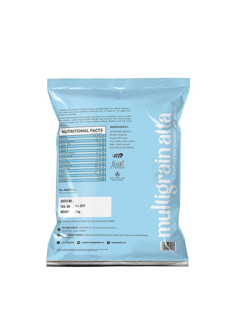 Goshudh Premium Natural Multigrain Atta/Flour (1Kg)