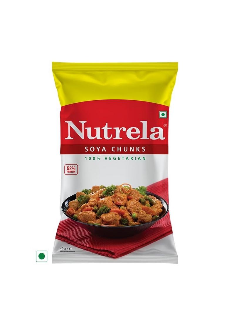 Nutrela Soya Chunks, High Protein Soyabeans, Tender & Juicy Nuggets