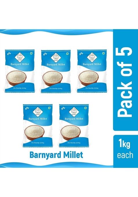 Swasth Barnyard Millet Unpolished And Natural Organic 05Kg (Other Names Of - Jhangora, Sanwa, Kuthiravali (Kuthiraivolly), Udalu, Kodisama, Oodalu, Kavadapullu, Swank, Shyama Khira Cereals)