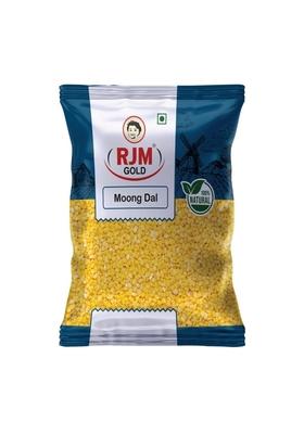 Rjm Gold Moong Dal Yellow Split Gram | Unpolished High Protein & Nutrients Quick-Cooking Easy To Digest Ideal For Fry, Khichdi, Baby Food 100% Veg Healthy Pulses 500 Gm