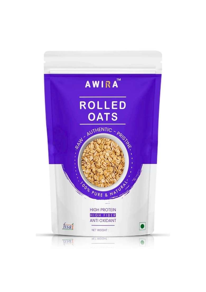 Awira Rolled Oats, High Fibre And 100% Wholegrain Healthy Breakfast 500Gm - Indya