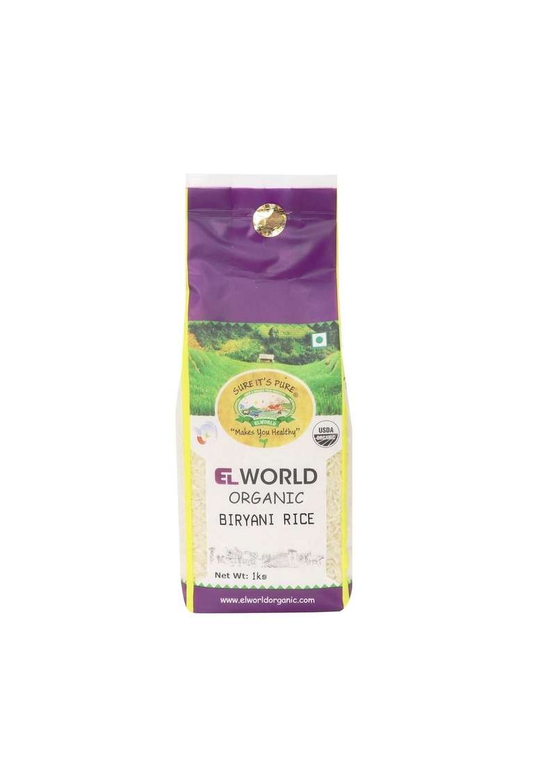 Elworld Agro & Organic Food Products Biryani Rice 1 Kilogram - Indya