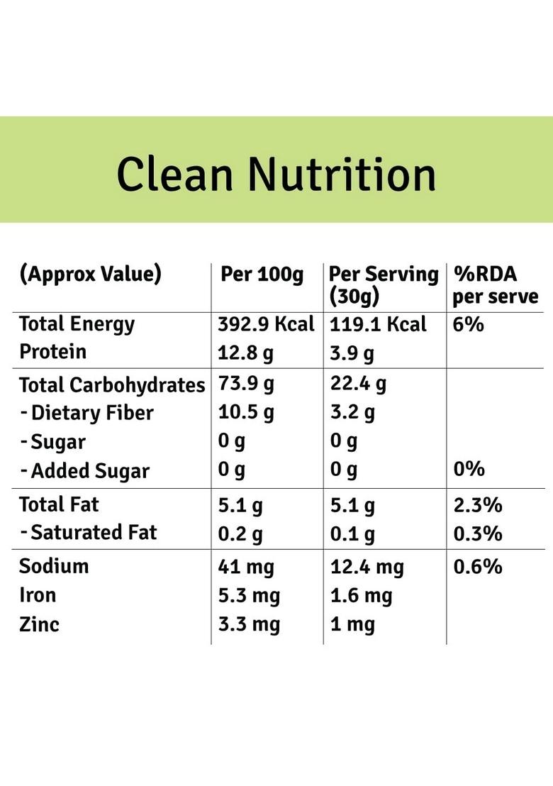 Jus' Amazin Rolled Oats (500G) | High Protein With Beta Glucan Fiber Cholesterol Management Helps In Weight Loss Naturally Gluten Free Clean Nutrition 100% Natura