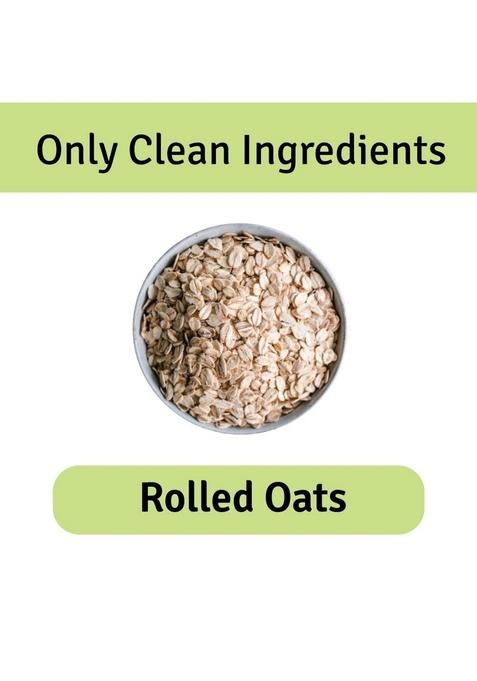 Jus' Amazin Rolled Oats (500G) | High Protein With Beta Glucan Fiber Cholesterol Management Helps In Weight Loss Naturally Gluten Free Clean Nutrition 100% Natura
