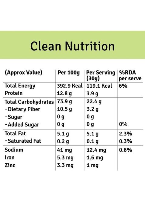 Jus' Amazin Rolled Oats (500G) | High Protein With Beta Glucan Fiber Cholesterol Management Helps In Weight Loss Naturally Gluten Free Clean Nutrition 100% Natura