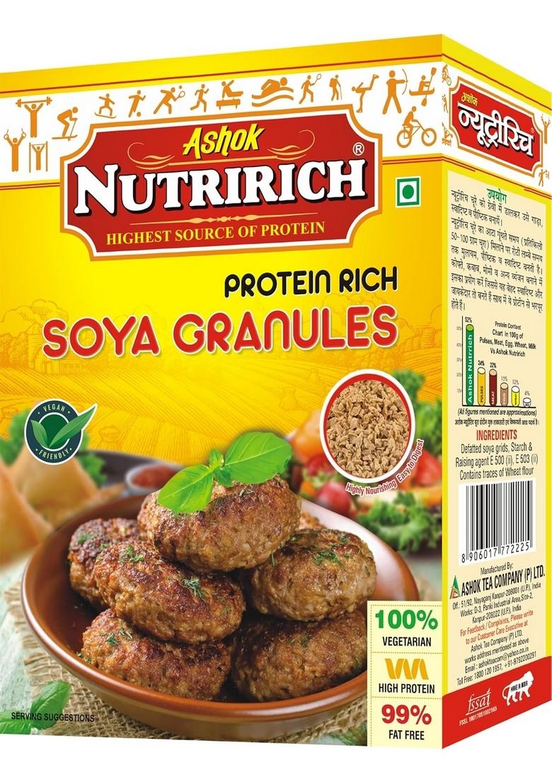 Ashok Nutririch High Protein And Healthy Gluten Free Soya Granules (Soya Granule 200 Grams Pack Of 1)