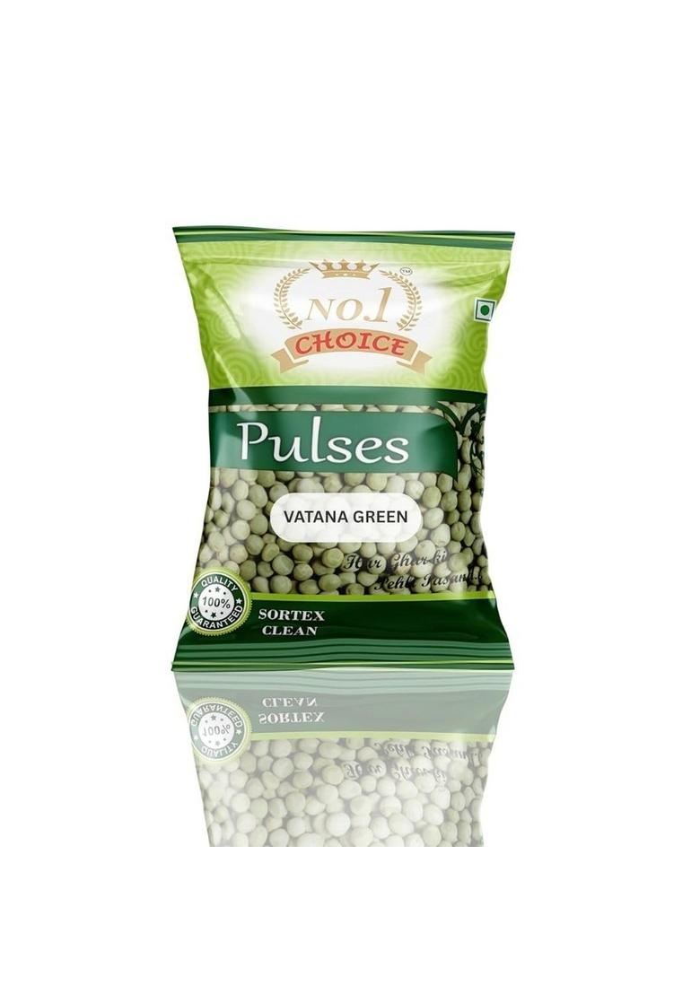 No.1 Choice Premium Vatana Green (Dry Peas) 500Gm | Natural, Unpolished & Protein-Rich Pulses Healthy Fiber Source For Indian Recipes, Soups Chaats