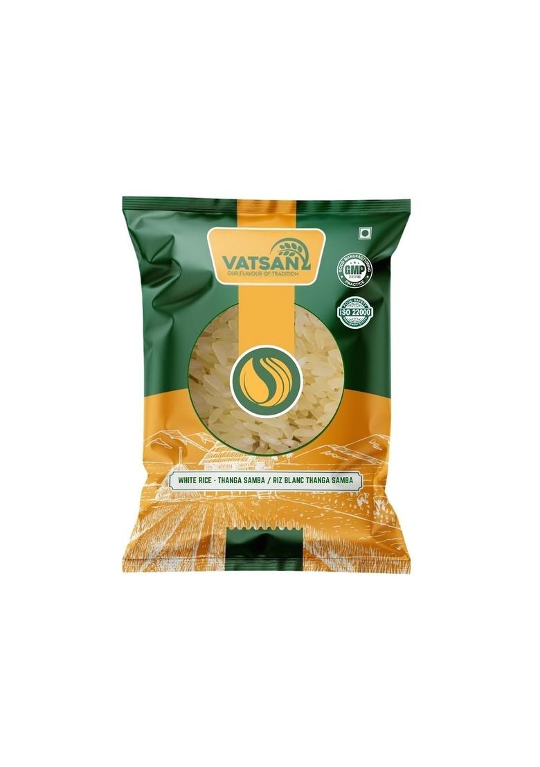 Vatsan Orangic Thanga Samba Rice 1Kg | Hand Pounded Kaikuthal Arisi