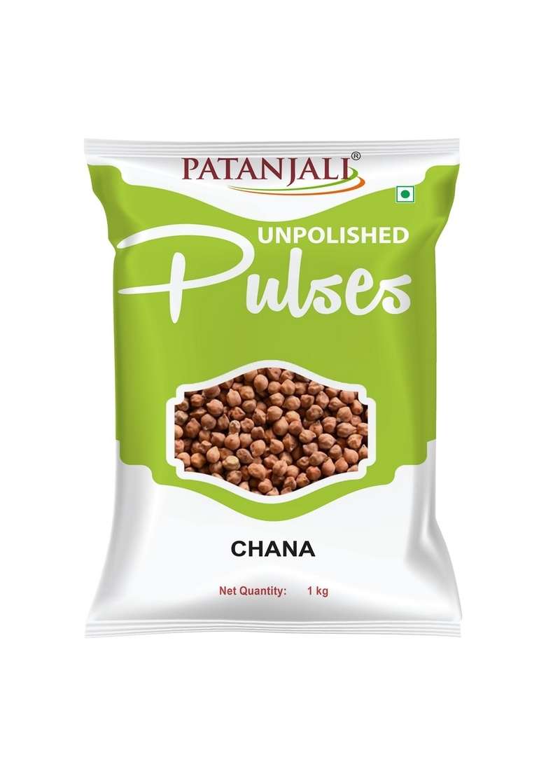 Patanjali Kala Chana 1Kg, Nutrient Rich & Tasty, Source Of Protein, Retaining Natural Goodness - Indya