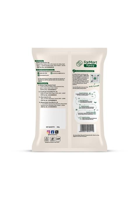 Farmart Pantry White Chickpea Jumbo (500G) | Premium & Unpolished Protein-Rich Nutritious