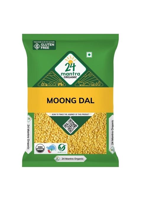 24 Mantra Organic Yellow Moong Dal Split, 500G