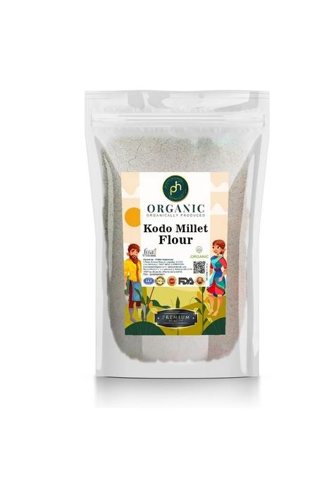 Ph Phs Organic Kodo Millet Flour 1 Kg Usda Npop Certified | Kodra Atta Kodon Aarka Varagu Arikelu Gluten Free, Low Gi, Rich In Nutrients Healthy