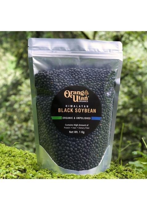 Orang Utan Himalayan Black Soybean|Pahadi Kale Bhatt|Organic Soy Bean|Organic Bean|Produce Of Uttarakhand (500Gram)