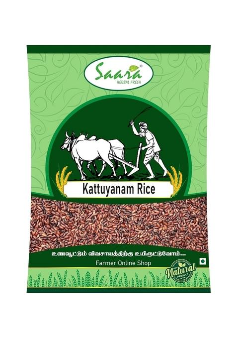 Saara Herbal Fresh Kattuyanam Red Rice, 450 G | Hand Pounded Rice Katuyanam Arisi Lal Chawal