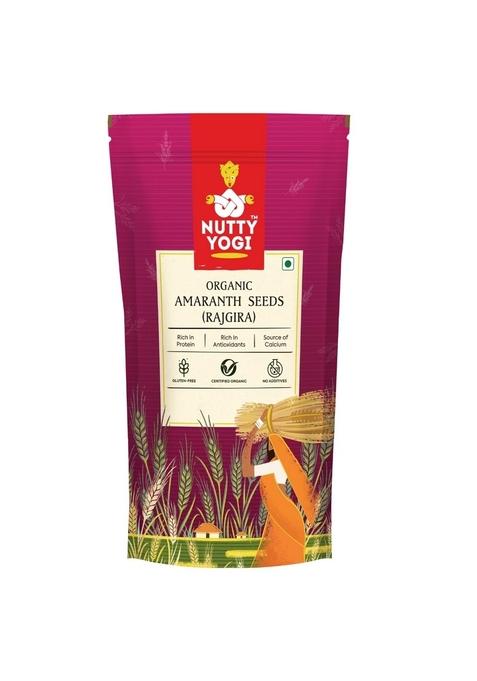 Nutty Yogi Healthy & Delicious Organic Amaranth Seeds | Free From Gluten Grain Goodness Of Millets Good Fat, Low Carb, Keto Friendly, Alternative