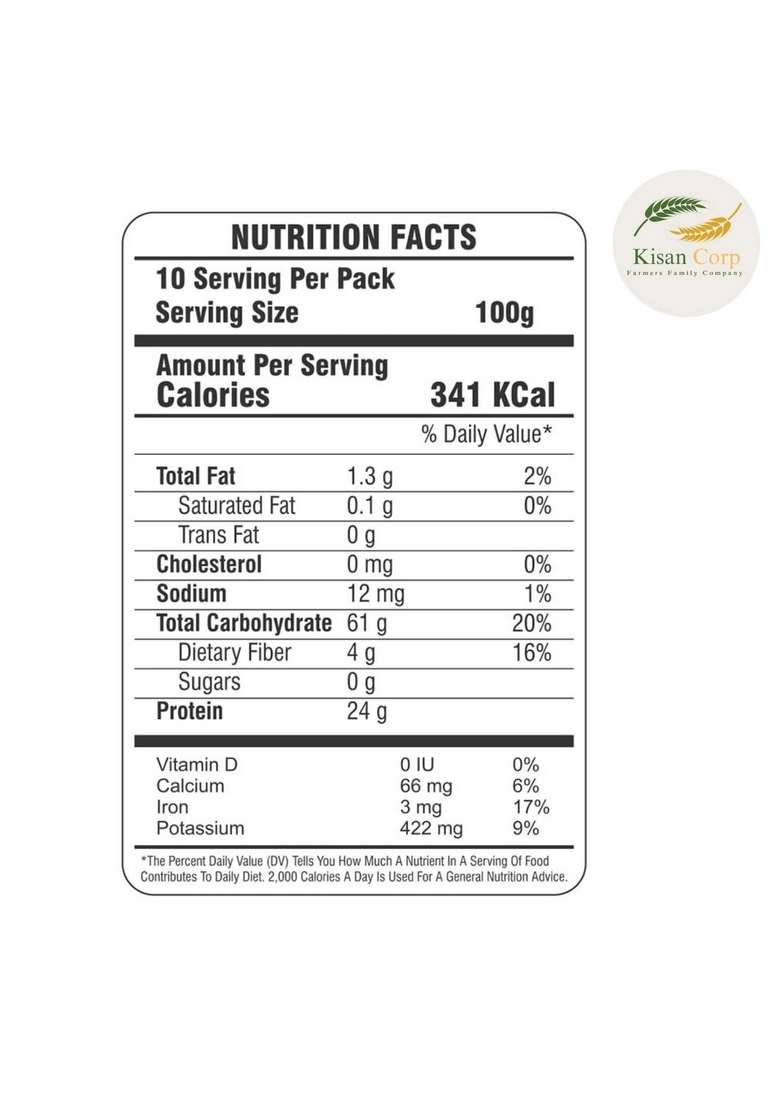 Kisancorp - Farmers Famliy Company Kisan Corp Organic Rajma/Kidney Beans 1 Kg - Indya