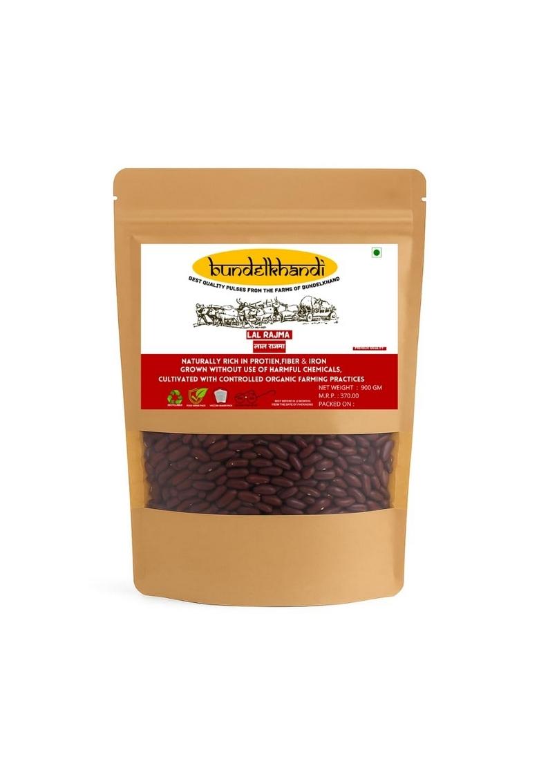 Bundelkhandi Lal Rajma 900G |Unpolished Desi Red Kidney Beans | Protein & Fiber Rich Pulses Natural Healthy For Cooking
