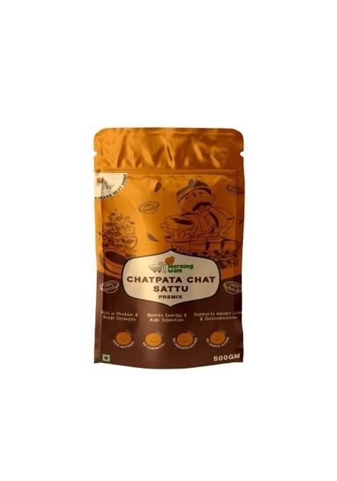 Morningwale - Chatpata Chaat Sattu 500Gm I Flavoured Powder | 100% Natural & Gluten Free Nutritious, Flavorful Versatile