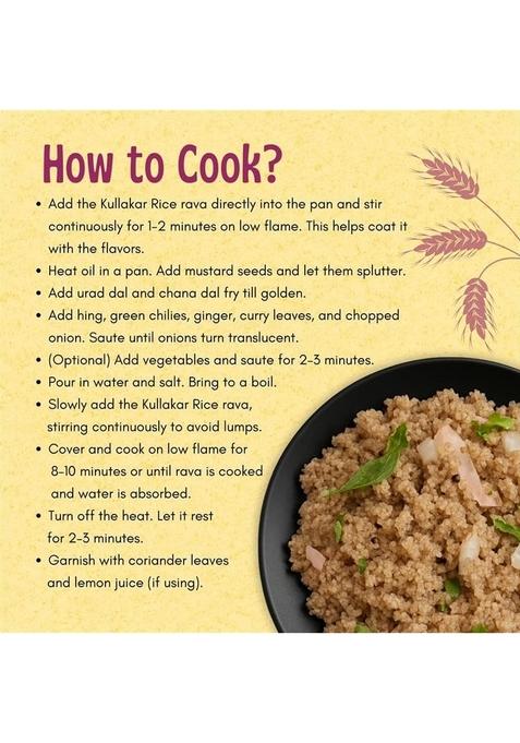 Rr Pillai'S Kullakar Rice Rava, Sooji