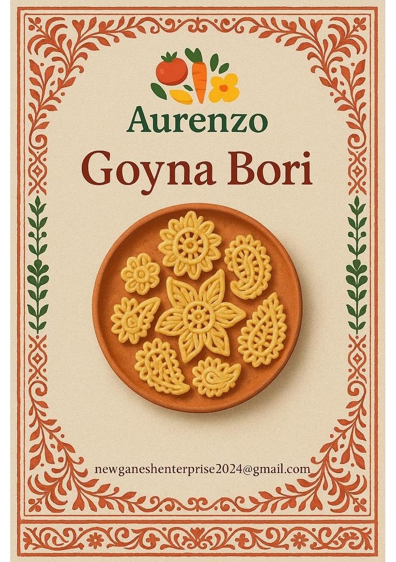 Aurenzo Goyna Bori, Traditional Bengali Lentil Dumplings, Handcrafted Ornamental Design Pack Of 10Piece
