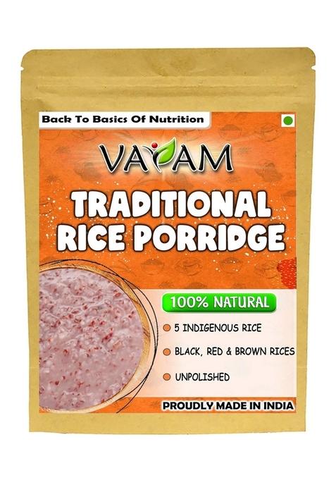 Vayam | Traditional Rice Porridge 100% Natural No Preservatives Synthetic Colors Artificial Flavors Added Sugar 400G