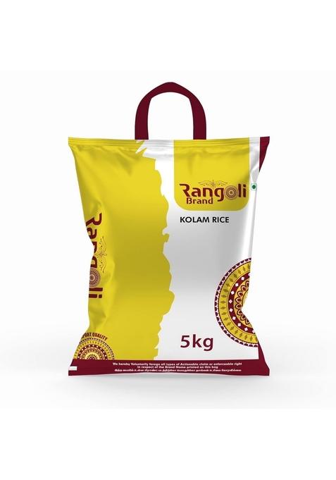 Sangamam Rice Rangoli Premium Kolam Rice,A Year Old Raw Rice,100% Natural,Highly Nutritious And Delicious,Perfect For Everyday Meals(5 Kg)