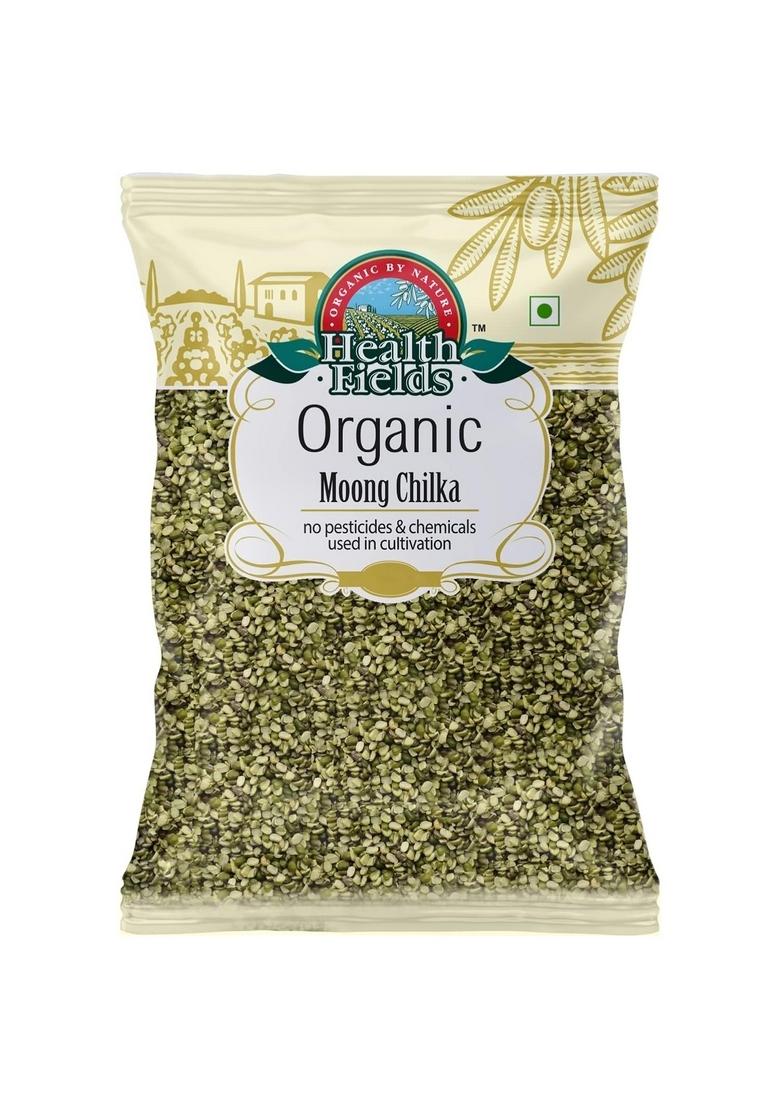 Healthfields Health Fields Organic Moong Dal Chilka, Green Gram, Unpolished With Skin
