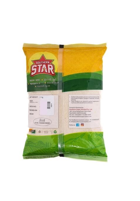 Southern Star Barik Upma Rava (Suji/Sooji) 1 Kg | Fine Semolina From Durum Wheat, 100% Organic, No Additives & Preservatives Wheat Sooji Uppma, Non Sticky For Soft Upma, Idli, Dosa Halwa