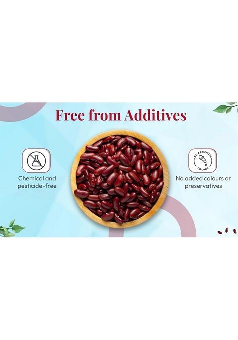Sanbag Nature Farm Organic Red Rajma, 500G,Unpolished Kidney Beans, Pesticide-Free, No Preservatives,