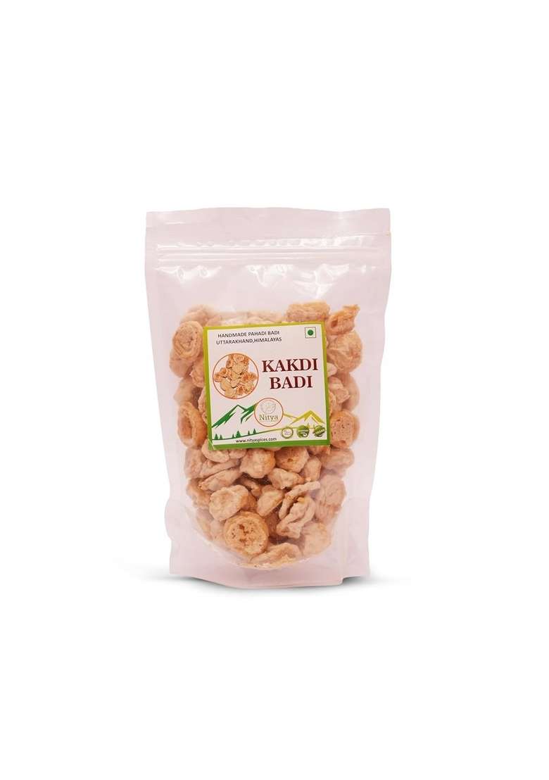 Nitya Pahadi Kakdi Badi | Sun-Dried Cucumber Dumplings Authentic Himalayan Urad Dal Snack Crunchy, Protein-Rich And Gluten-Free Vegan Friendly (200 Gm) - Indya