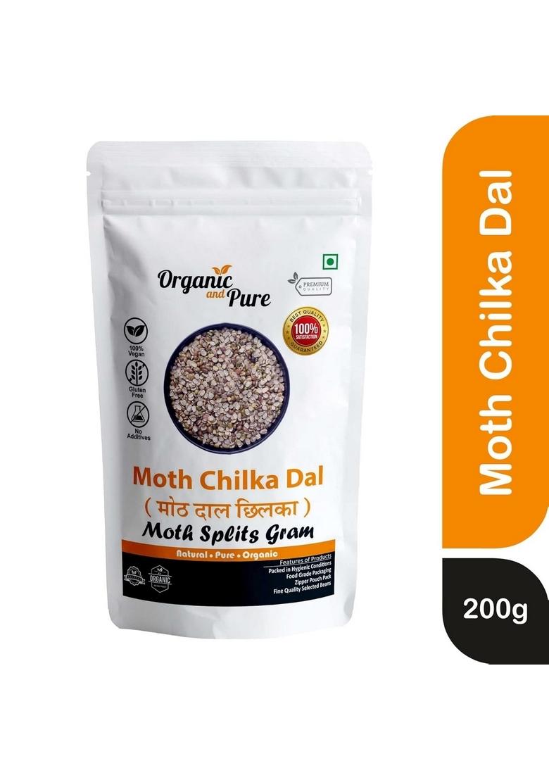 Organic And Pure Moth Dal Split Chilka | Matki 200G