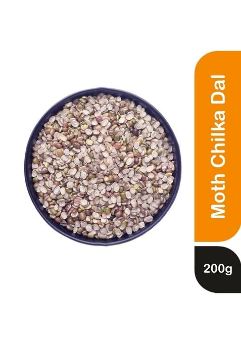 Organic And Pure Moth Dal Split Chilka | Matki 200G