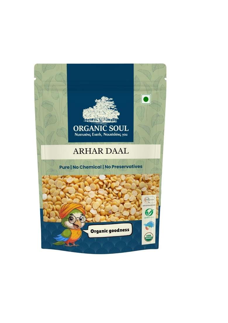 Organic Soul Toor 900 Gm | Tur Dal Arhar 900_Gm 100% Npop Certified - Indya