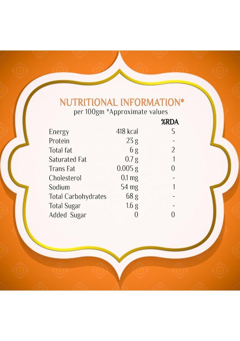 Tiryanc Plain Sattu Premix Powder | Ready-To-Drink Roasted Mix Flour Healthy Protein Sattoo Drink Quick Energy Booster No Chemicals Or Preservatives (500Gm)