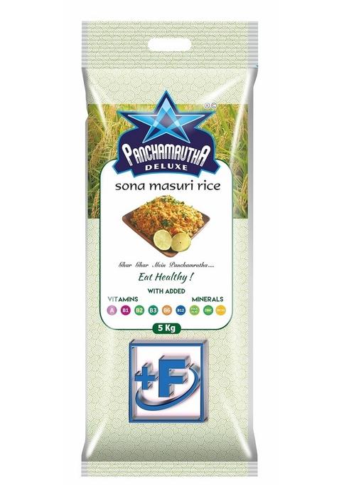 Panchamrutha Deluxe Sona Masuri Steamed Rice, 12 Months Old (5 Kg)