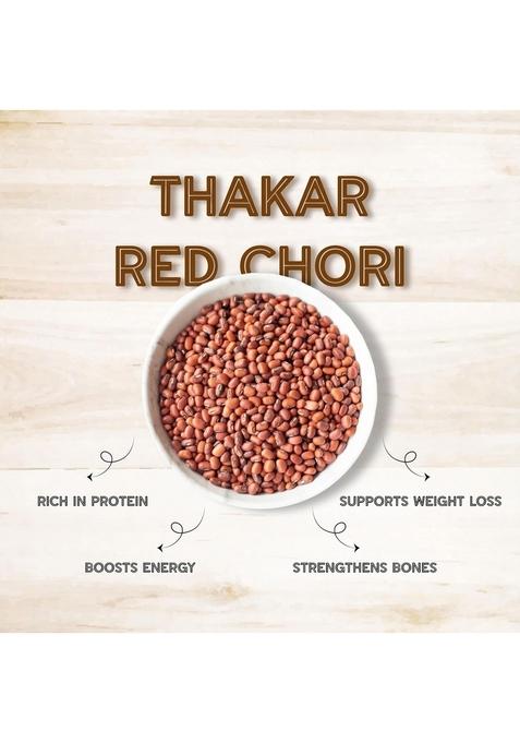 Thakar Unpolished Red Chori (Cow Peas) 1Kg | Lal Chawli Whole Pulses 100% Natural & Protein Fiber Rich Ideal For Curry, Dal Sprouts