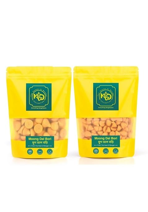 Kvd Collection Bangla Premium Handmade Bengal Sona Moong Dal Bori - 250 Grams (Mix Size)