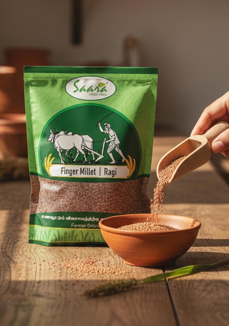 Saara Herbal Fresh Ragi Grain(Finger Millet) 950 Grams