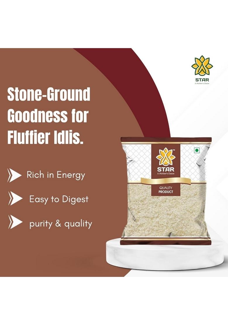Star A Mother'S Choice Idly Rava – Rice For Soft & Fluffy Idlis, Stone-Ground, Hygienically Packed, Ideal South Indian Cooking (1 Kg)