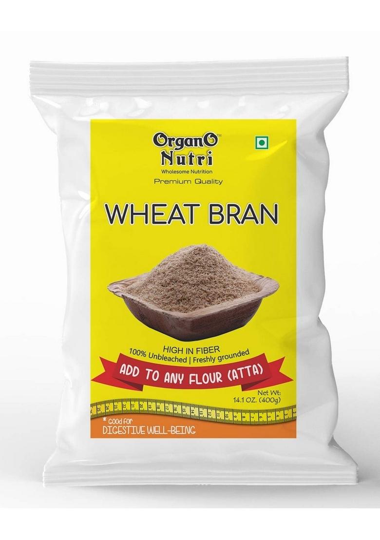 Organo Nutri Organonutri Wheat Bran, High In Fibre, Unbleached, Freshly Ground, Add To Atta