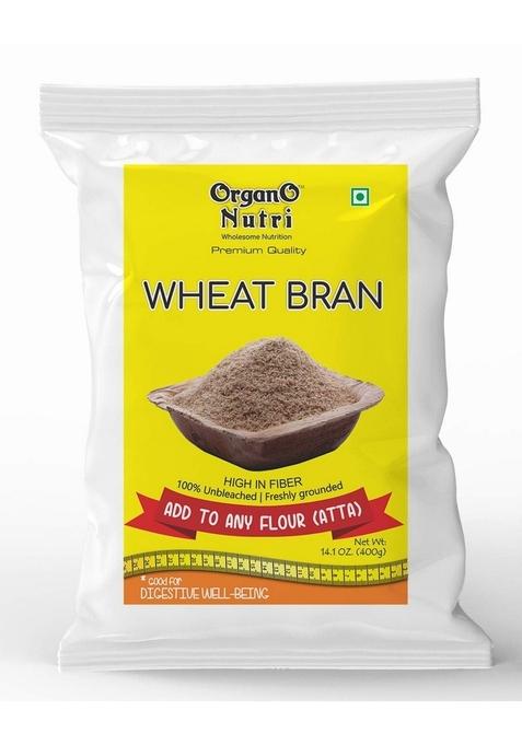 Organo Nutri Organonutri Wheat Bran, High In Fibre, Unbleached, Freshly Ground, Add To Atta