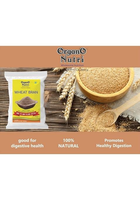 Organo Nutri Organonutri Wheat Bran, High In Fibre, Unbleached, Freshly Ground, Add To Atta