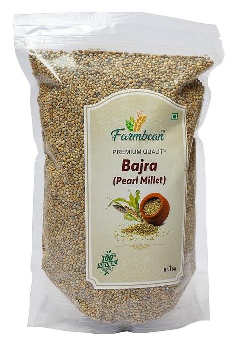 Farmbean Bajra Sabut (Pearl Millet Whole) 1 Kg Dalia, Healty Grains Dalia & Chemical Free Pesticides Healthy Alternative To Regular Daliya (Fb-Bajra-1Kg)