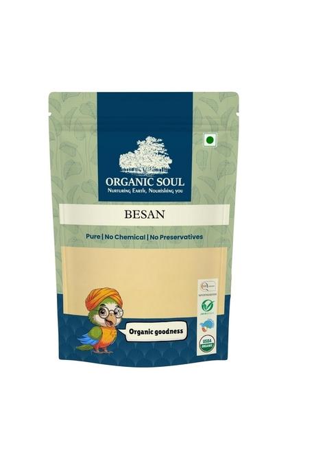 Organic Soul Besan Flour, 900G | (Besan Pindi) 100% Gluten Free Npop Certified I Ceritfied