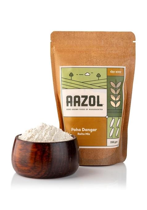 Aazol Easy Raita Mix: Poha Dangar - 250G | Ready To Use Just Add Dahi Make Tasty Or Dip