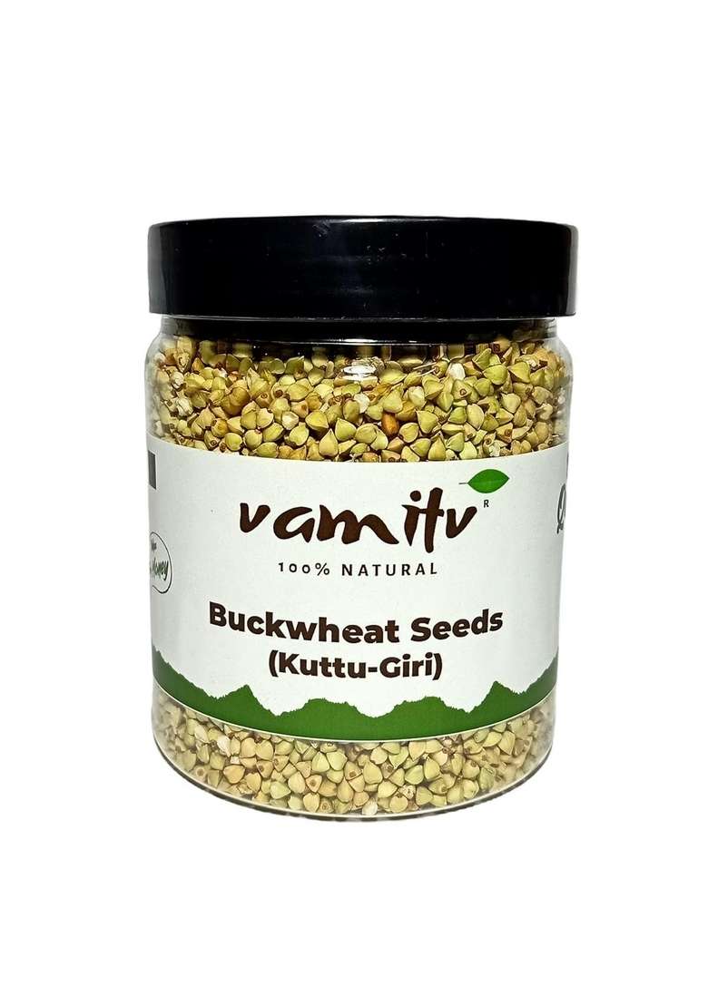 Vamitv Buckwheat Seeds (Kuttu Giri) | Hulled Gluten-Free Grain For Fasting, Flour & Cooking 100% Natural Pure 400G - Indya