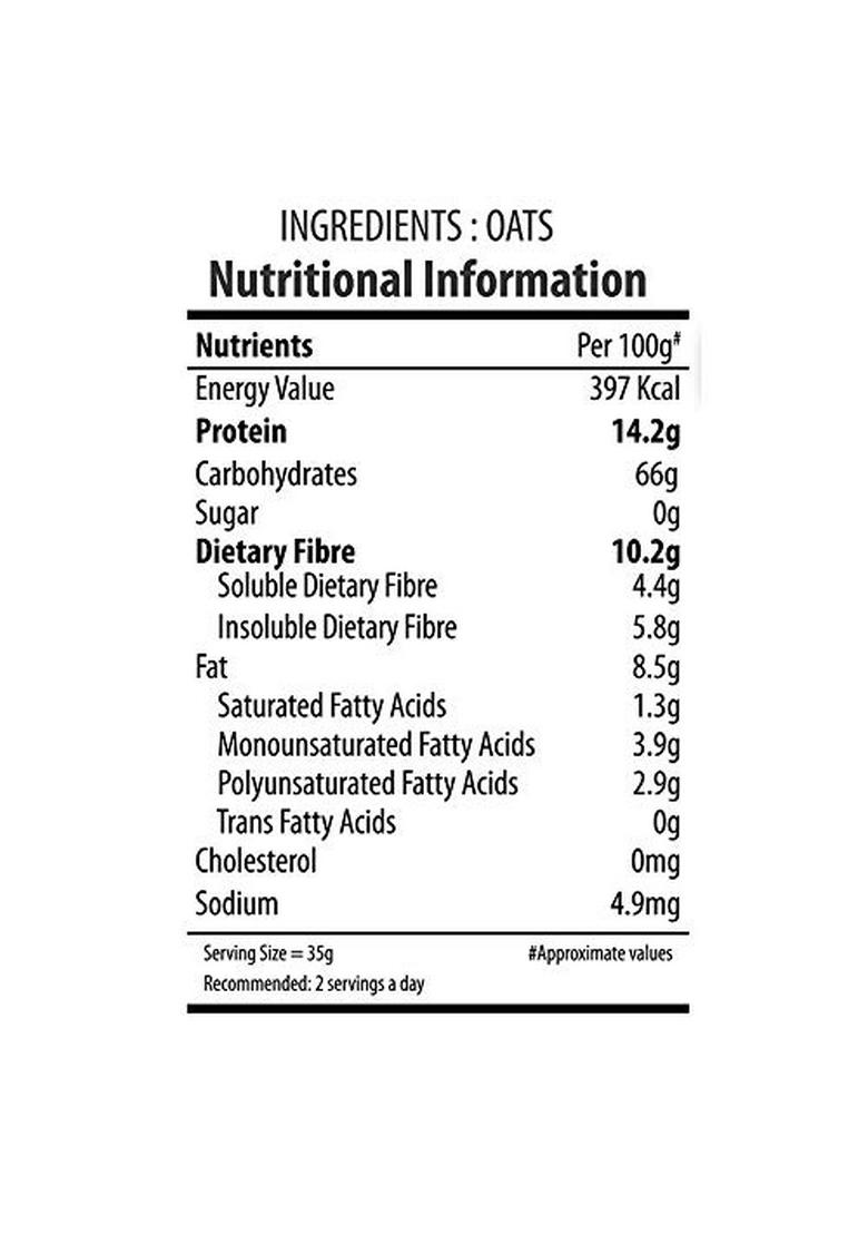 Bagrry'S Steel Cut Oats | High In Dietary Fibre & Protein |Helps Weight Management Reducing Cholesterol Old Faishoned Oats| Breakfast Cereal, 500G Box (Pack Of 2)